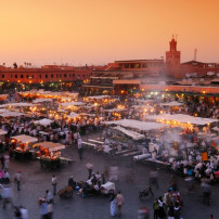 Vliegen naar Marrakech