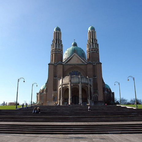 Voorkant van de Basiliek van Koekelberg