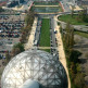 Zicht vanuit het Atomium