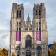 Voorgevel van de Kathedraal van Sint-Michiel en Sint-Goedele