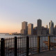 Schemering op Brooklyn Heights Promenade