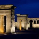 Nachtbeeld van de Templo de Debod