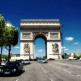 Zicht op de Arc de Triomphe