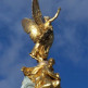Verguld beeld op Buckingham Palace