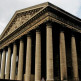 Zijaanzicht van de Eglise de la Madeleine
