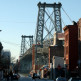 Zijaanzicht van de Williamsburg Bridge